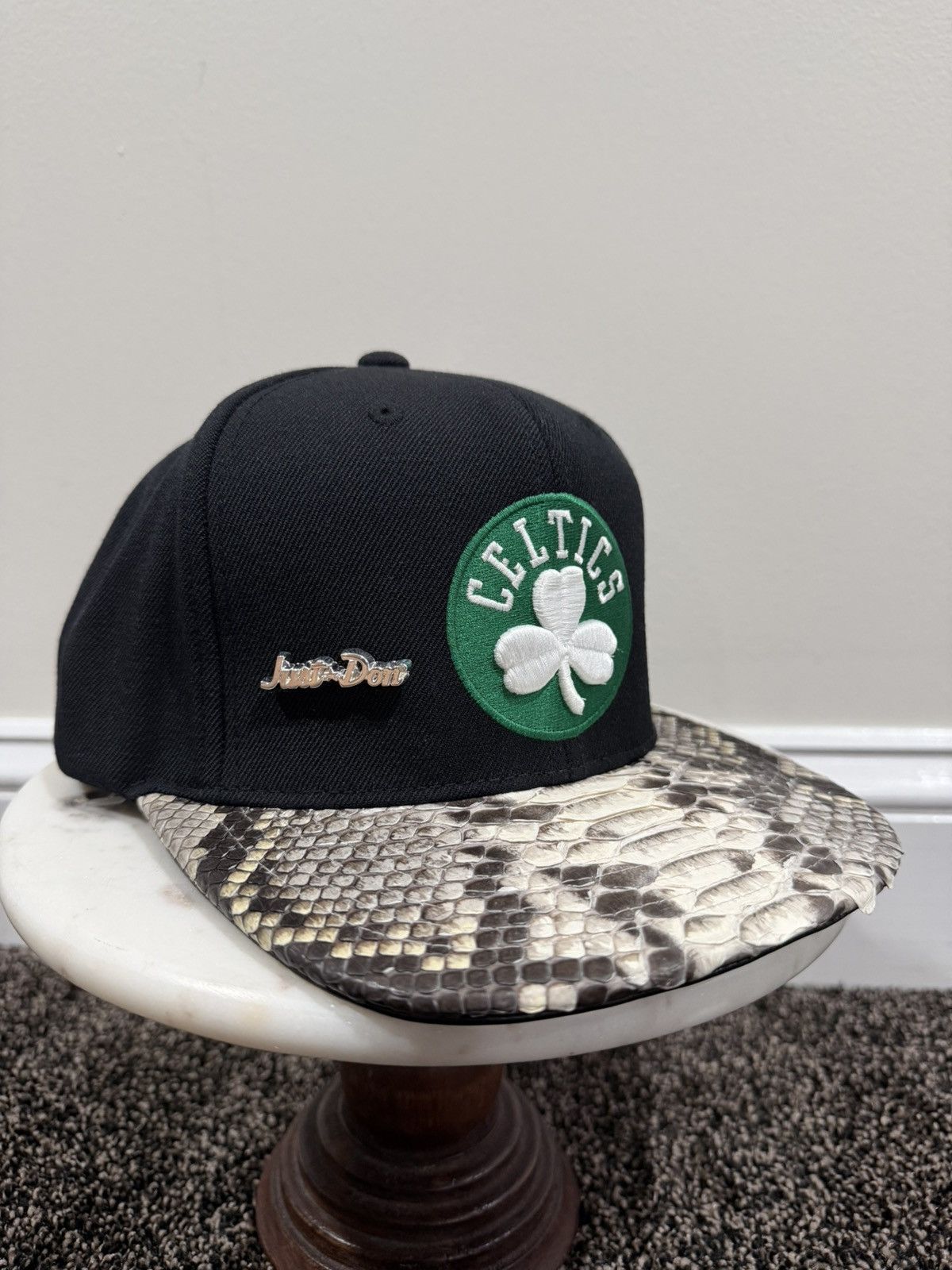 Just Don × Mitchell & Ness × Rsvp Gallery Just Don x Mitchell & Ness NBA Boston Celtics Black Hat Size ONE SIZE - 2 Thumbnail