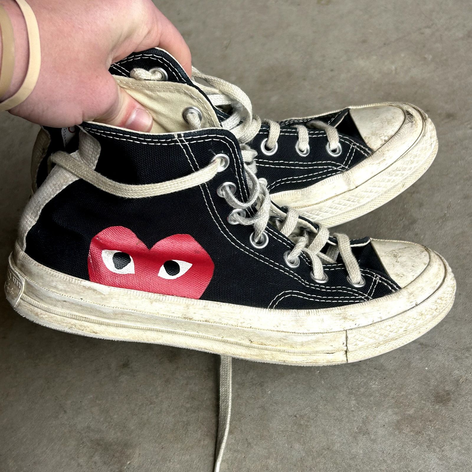 Vintage Worn CDG x Converse Mens: 5.5 Size US 5.5 / EU 38 - 8 Thumbnail