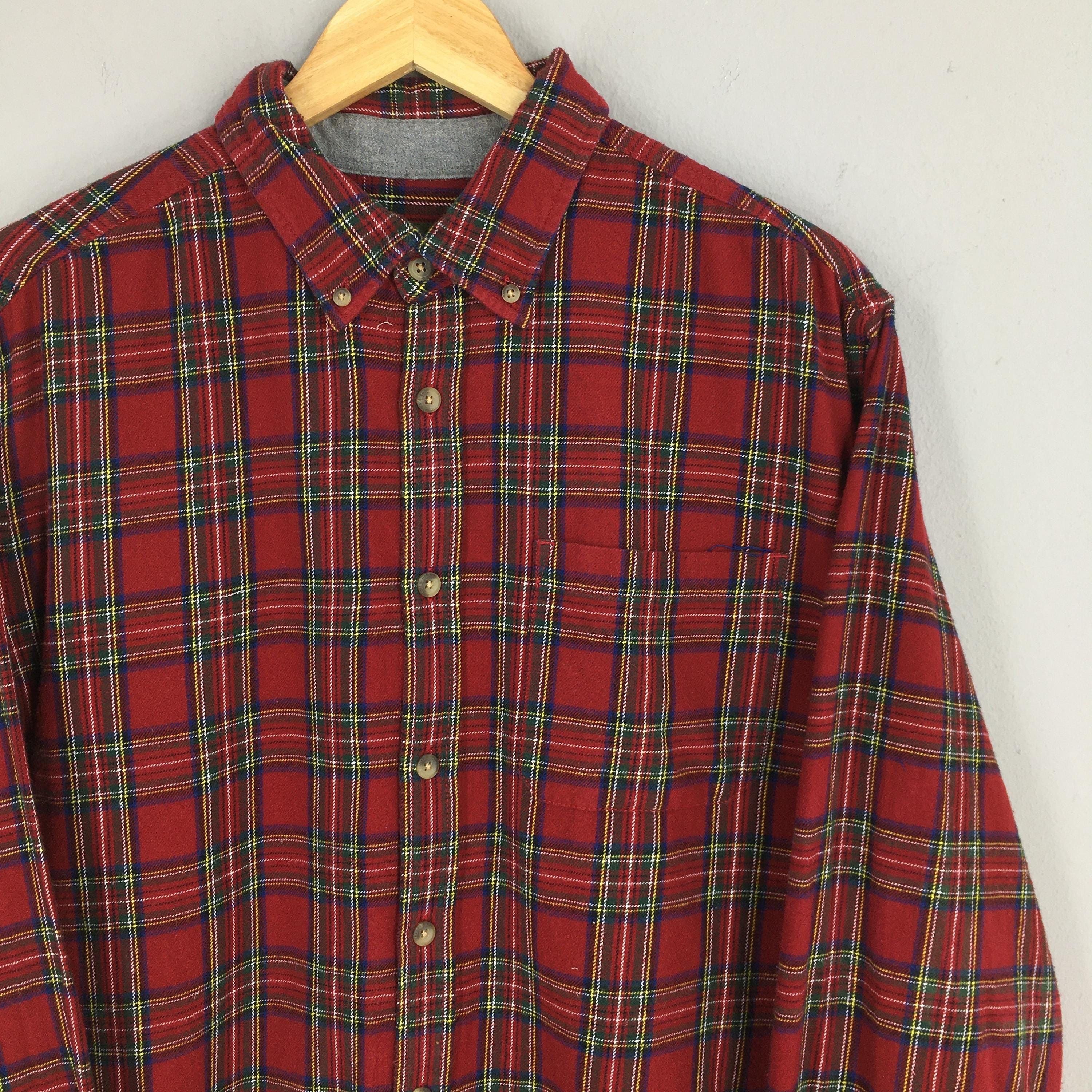 Eddie Bauer × Flannel × Vintage Vintage 90's Eddie Bauer Plaid Checkered Flannel XLarge Size US XL / EU 56 / 4 - 2 Thumbnail