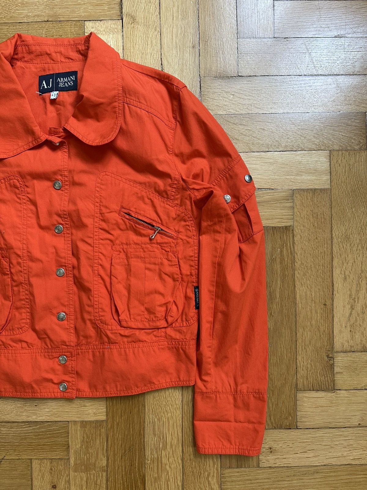 Armani Armani Jeans Vintage 90s Archive Cropped Multi-pocket Jacket Size S / US 4 / IT 40 - 4 Thumbnail