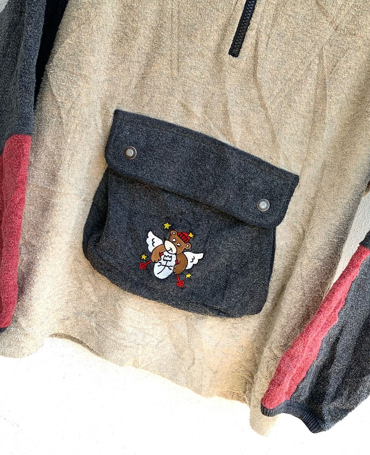 Jean Charles De Castelbajac × Vintage Vintage Half zipper Sweather Fleece with single pocket Size S / US 4 / IT 40 - 3 Thumbnail