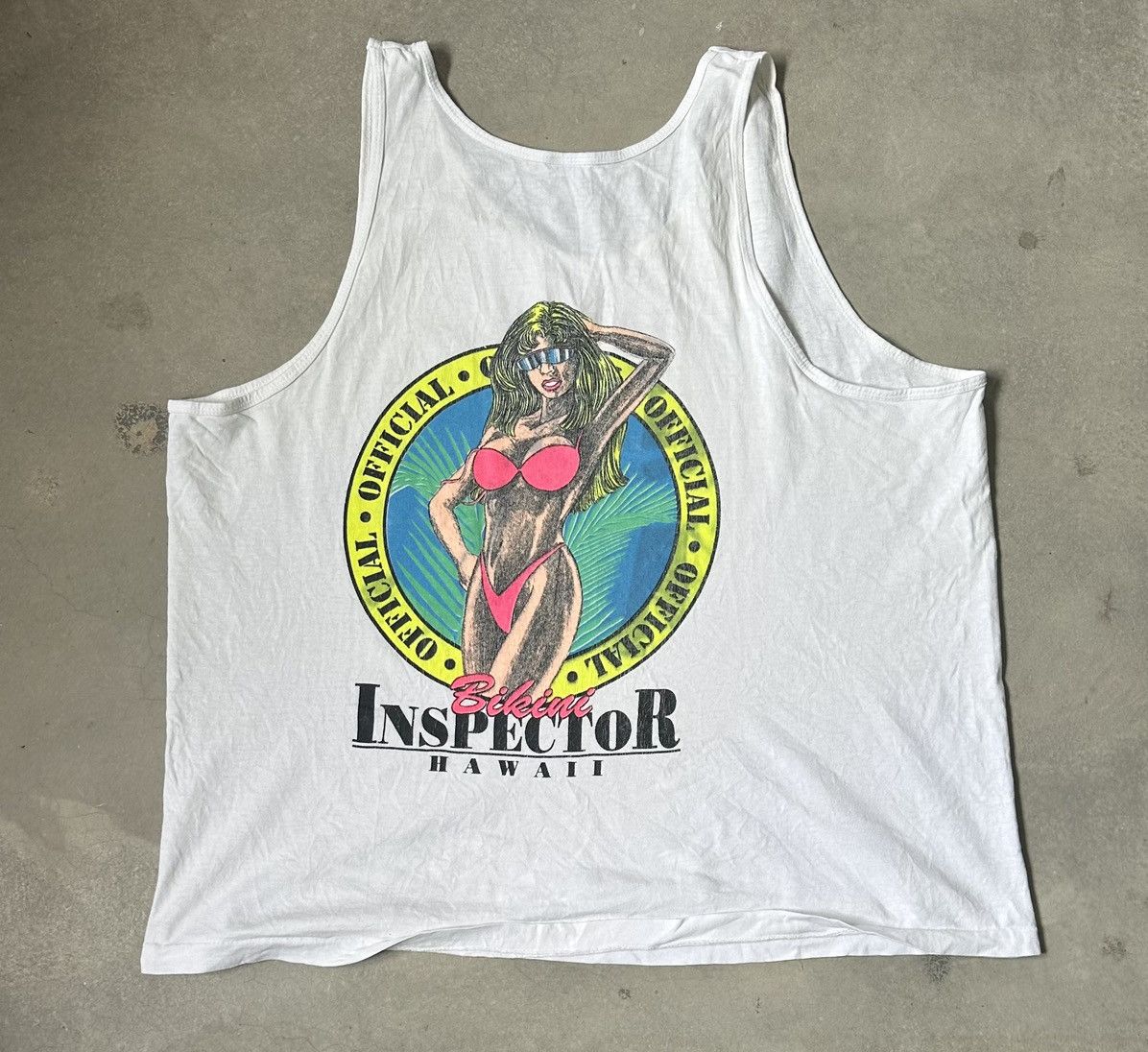 Vintage VINTAGE BIKINI INSPECTOR HAWAII TANK TOP Size US XL / EU 56 / 4 - 2 Thumbnail