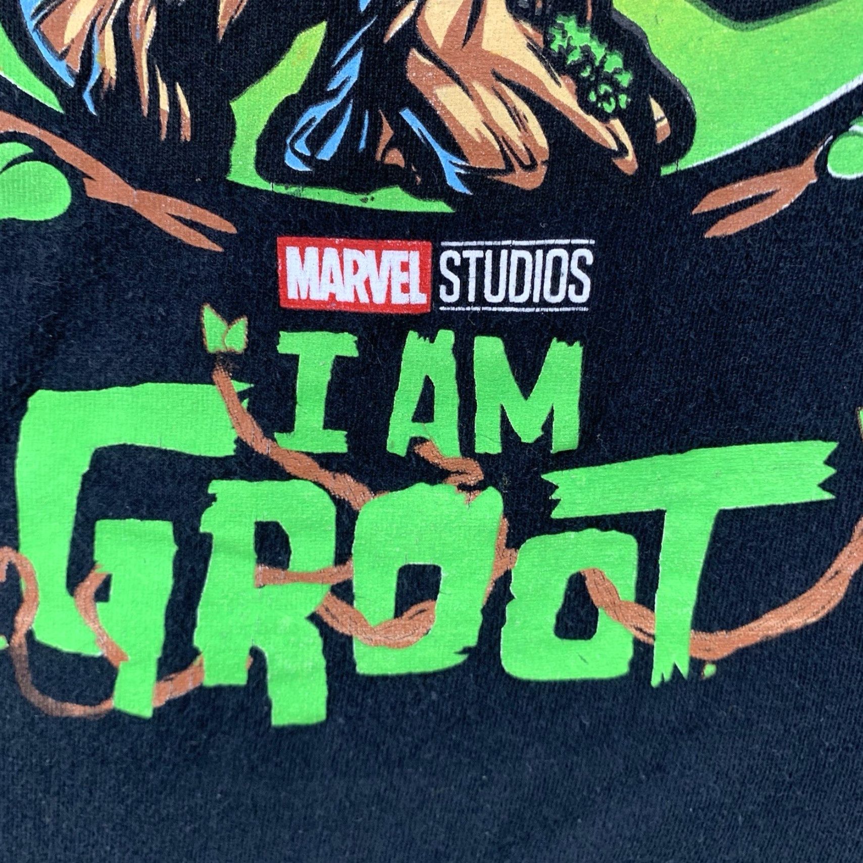 Vintage Funko Pop Marvel I Am Groot T Shirt Men XL Black Comic Movie Graphic Short Sleeve Size US XL / EU 56 / 4 - 4 Thumbnail