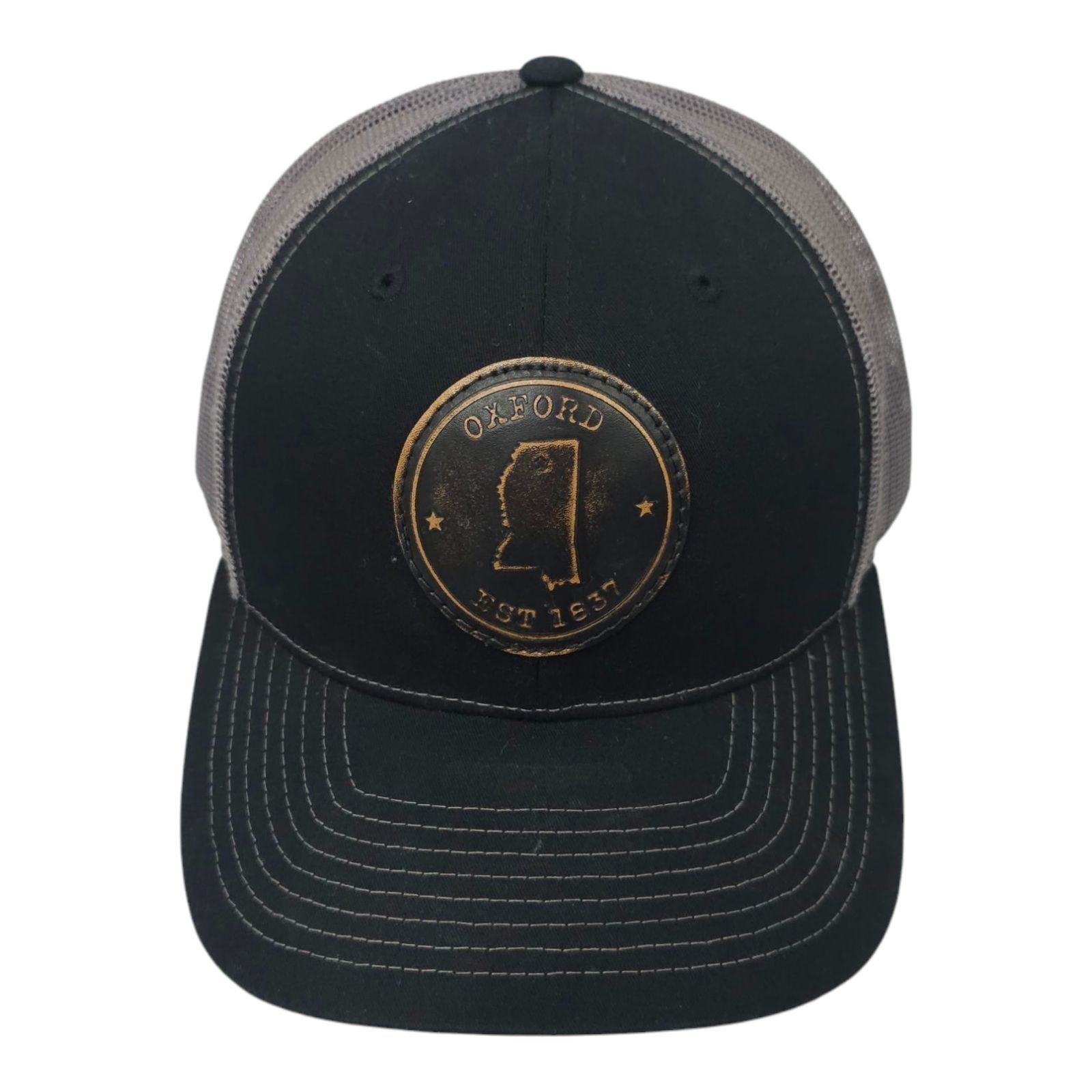 Richardson Richardson Oxford Round Patch Mesh Snapback Cap Trucker Hat Size ONE SIZE - 9 Thumbnail