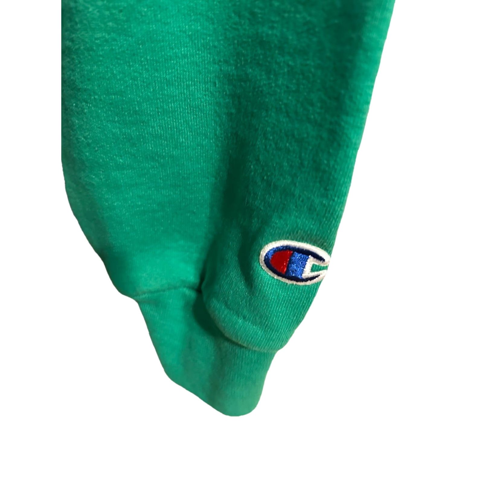 Champion VTG Notre Dame Fighting Irish Champion Hoodie Adult Medium Green Chest Graphic Pullover Hooded Pocket NCAAF Unisex Mens Womens Size US M / EU 48-50 / 2 - 4 Thumbnail