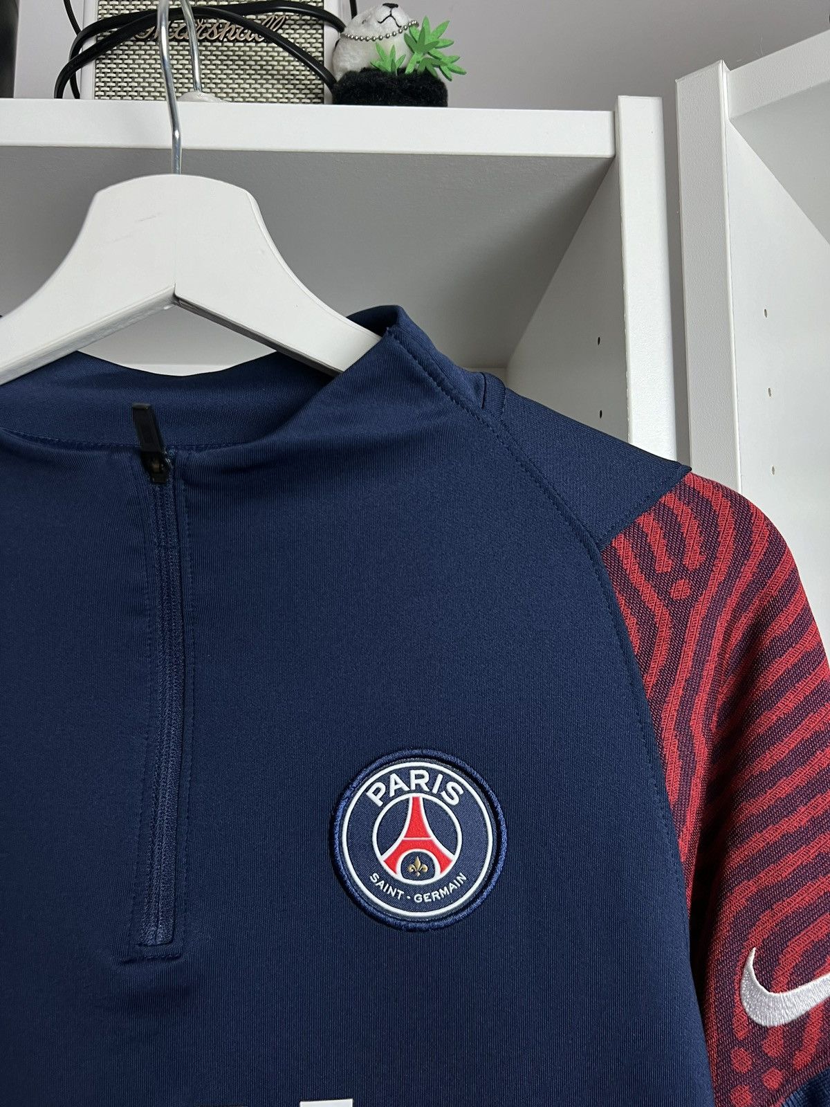 Nike NIke Paris Saint Germain PSG 1/4 zip longsleeve S football Size US S / EU 44-46 / 1 - 4 Thumbnail