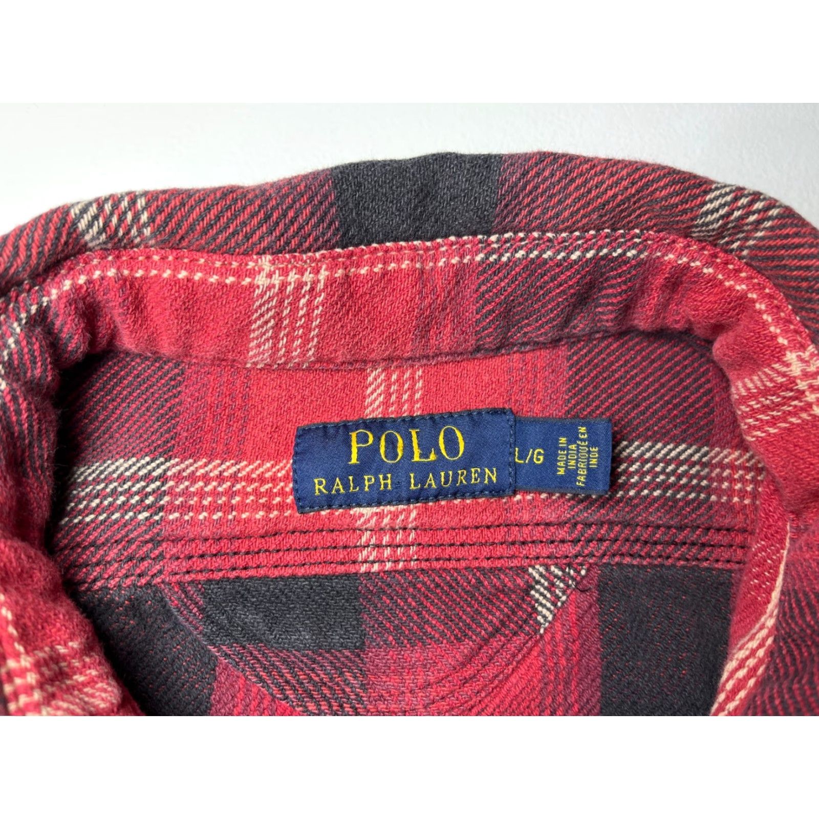 Polo Ralph Lauren Polo Ralph Lauren Men's Plaid Heavyweight Flannel Shirt Lady? Size US L / EU 52-54 / 3 - 7 Thumbnail
