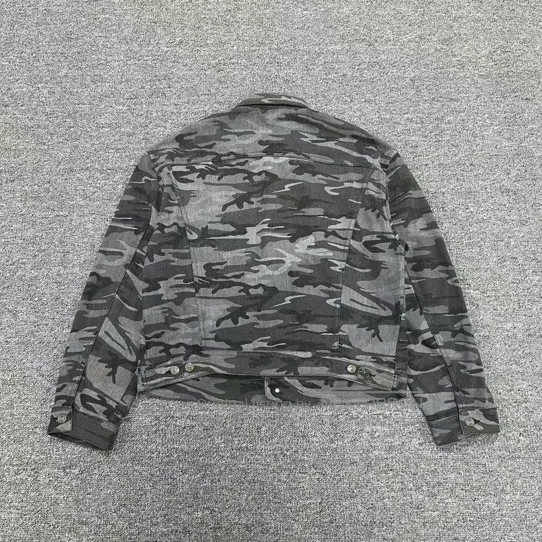 Balenciaga Balenciaga Black Gray Camouflage Zipper Jacket Size US M / EU 48-50 / 2 - 2 Thumbnail