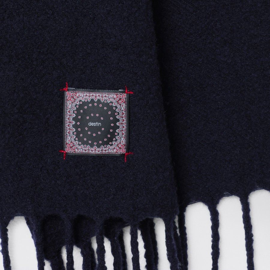 destin o1d2blof0125 Size: OS / Wool Scarf in Navy Blue Size ONE SIZE - 3 Thumbnail