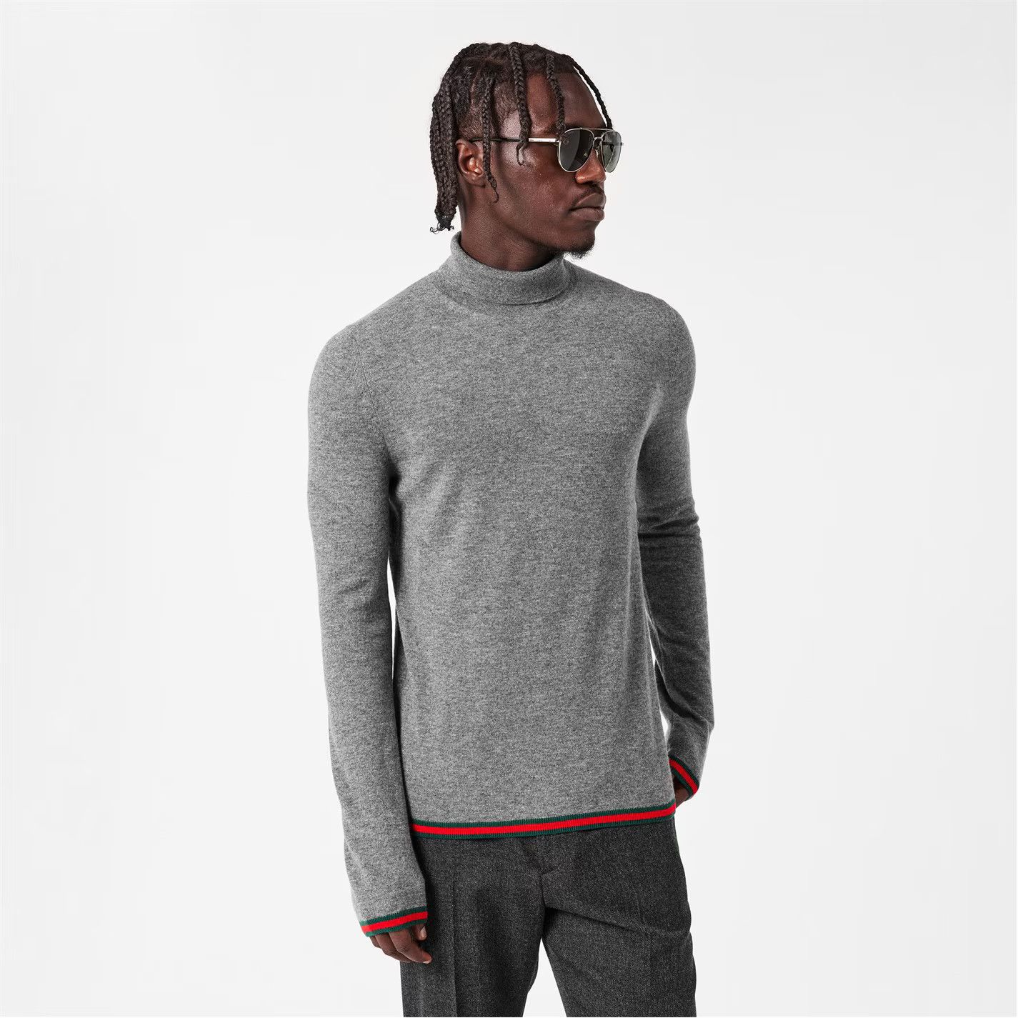 Gucci o1g2r1mq0426 Crew Neck Jumper in Grey Size US L / EU 52-54 / 3 - 2 Thumbnail