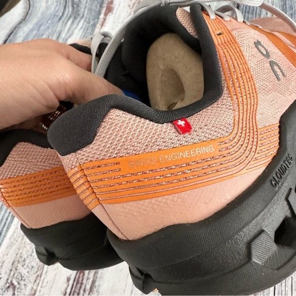 On On Running CloudGo Women's Peach/Orange Running Shoes Size US 10.5 / IT 40.5 - 7 Thumbnail