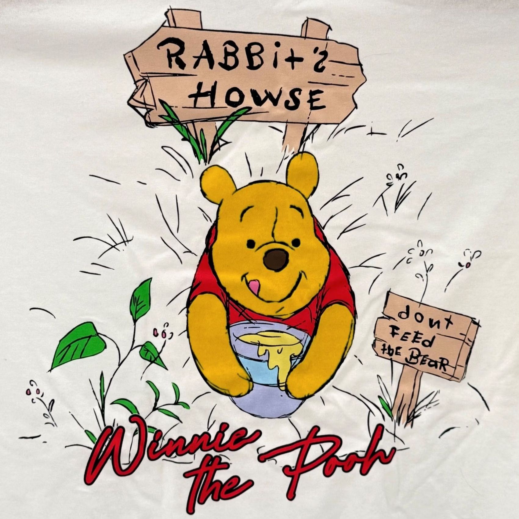 Disney Disney Winnie the Pooh Graphic Tee Rabbit House Ringer T-Shirt XXS NWT Women Short Sleeve Round Neck Cotton Blend Disney Pooh Rabbit Retro Size XXS / US 00 / IT 34 - 2 Thumbnail
