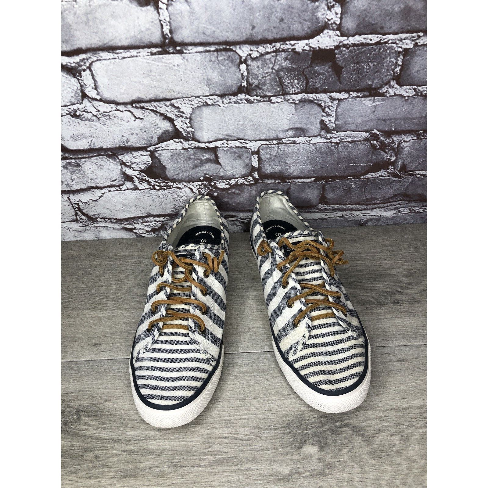 Sperry SPERRY Top-Sider STS95227 Seacoast Blue STRIPE Canvas Boat S Size US 10 / IT 40 - 15 Thumbnail