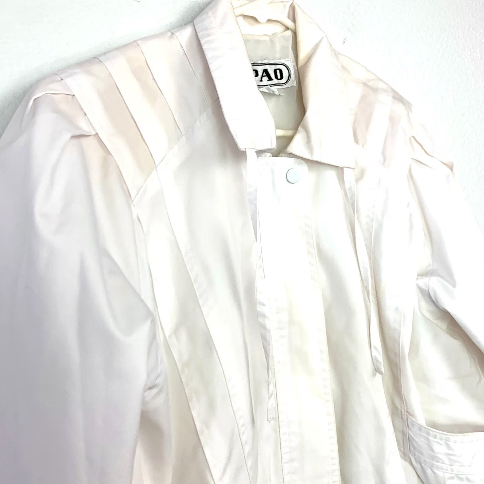 Vintage VINTAGE PAO White Short Zip Jacket Womens Small Size S / US 4 / IT 40 - 2 Thumbnail