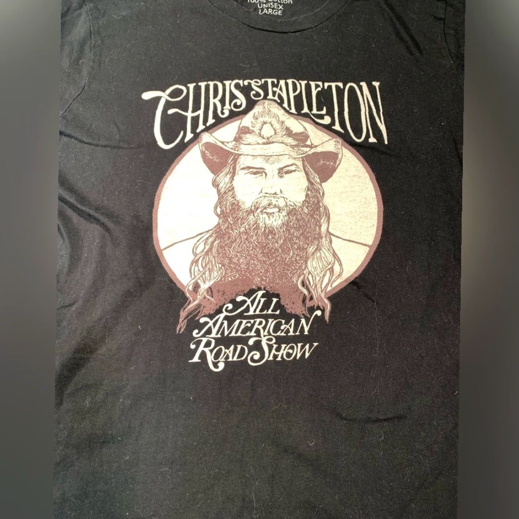 Vintage Chris Stapleton All American Road Show Large Tee T-Shirt Women Black L Size L / US 10 / IT 46 - 2 Thumbnail