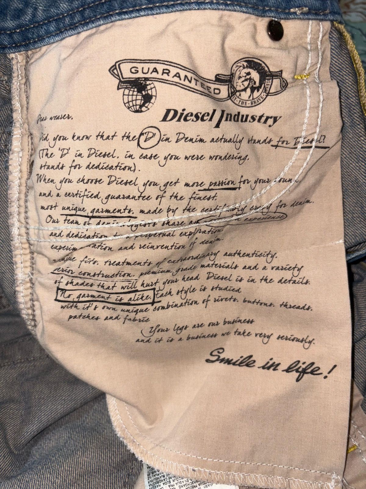 Diesel Diesel Vintage Denim Jeans Size US 29 - 8 Thumbnail