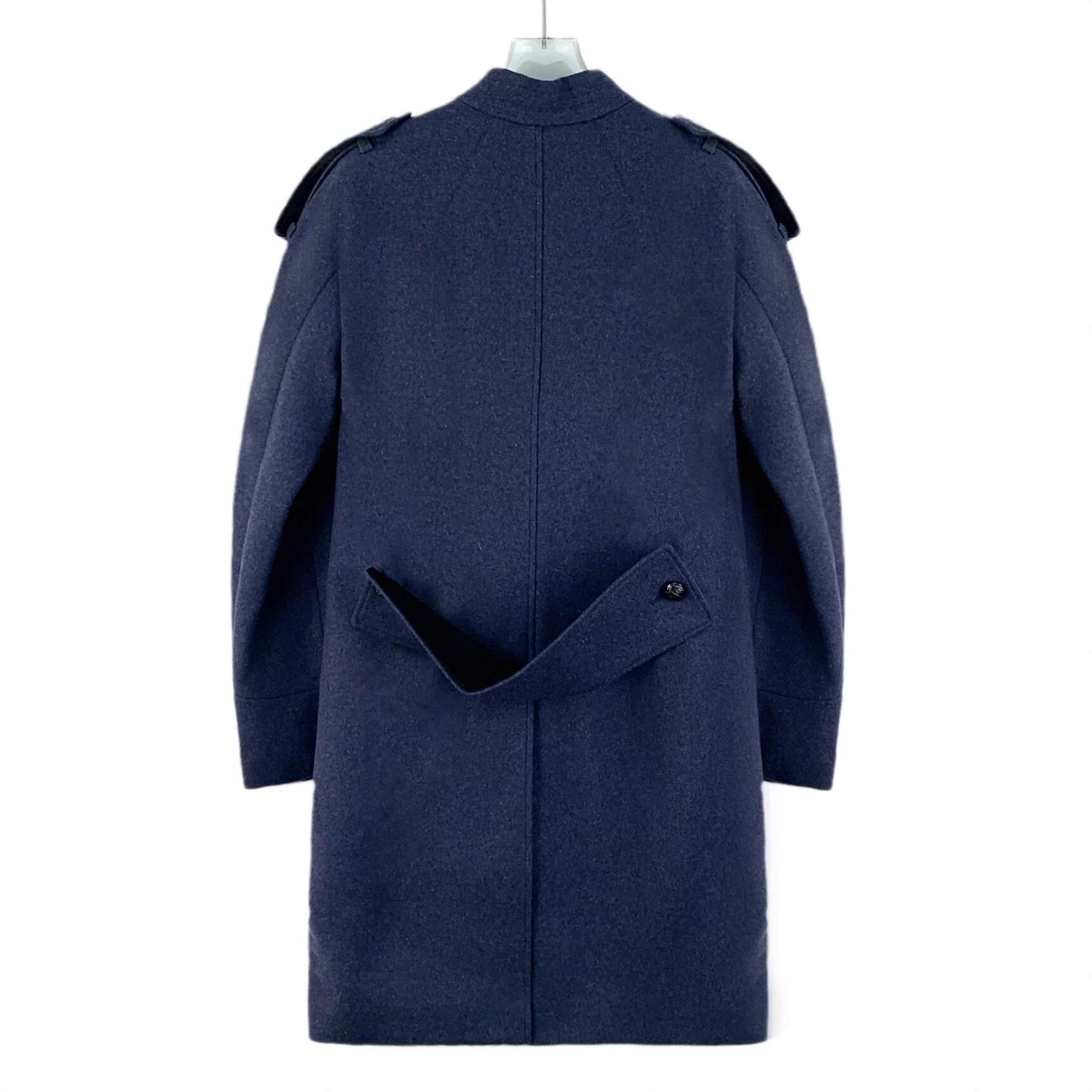 Burberry Burberry Blue Stand Collar Single-Breasted Coat 38 S 99% New Size XS / US 0-2 / IT 36-38 - 2 Thumbnail