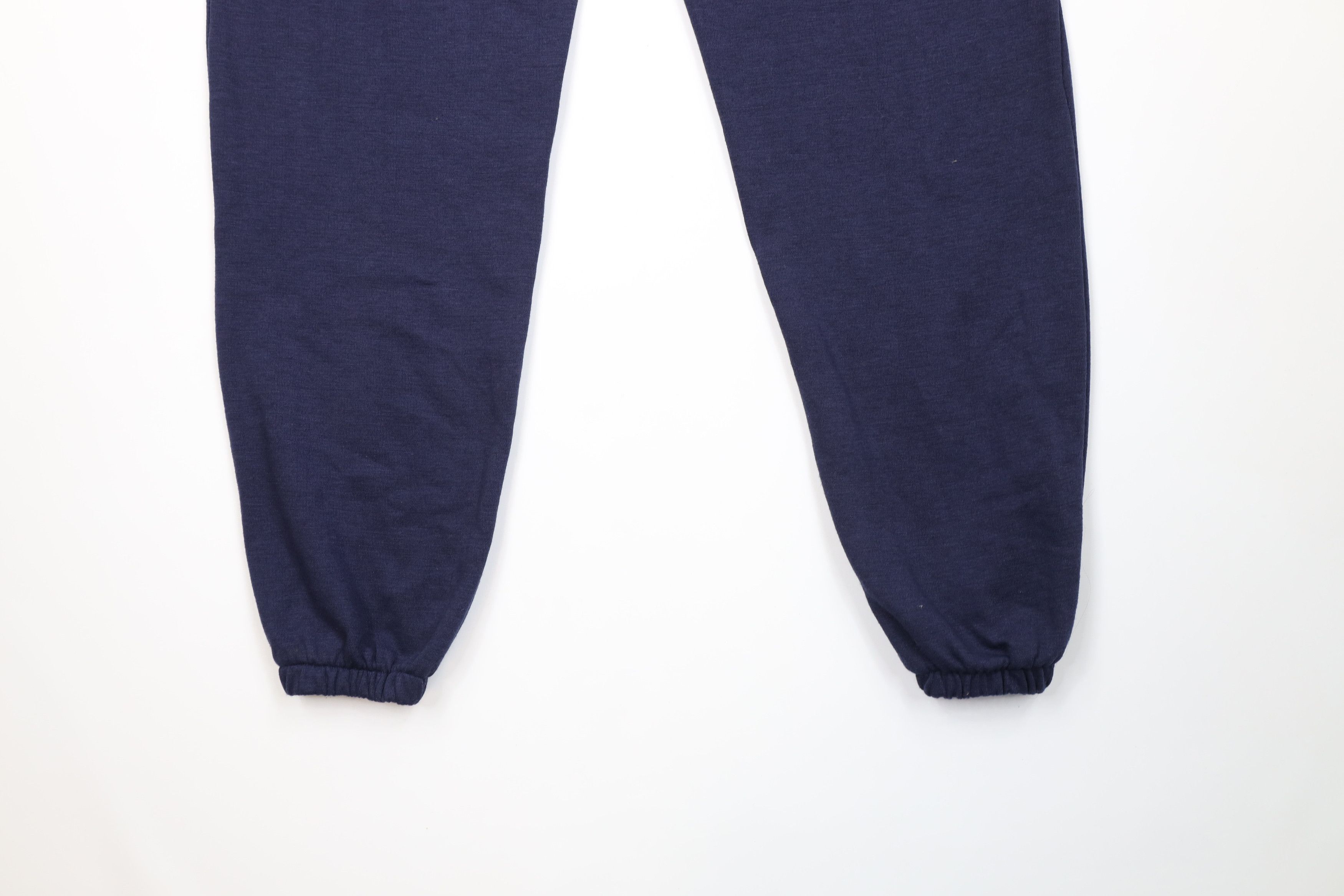 Vintage Vintage 90s Streetwear Blank Cuffed Sweatpants Joggers Blue Size US 34 / EU 50 - 11 Thumbnail