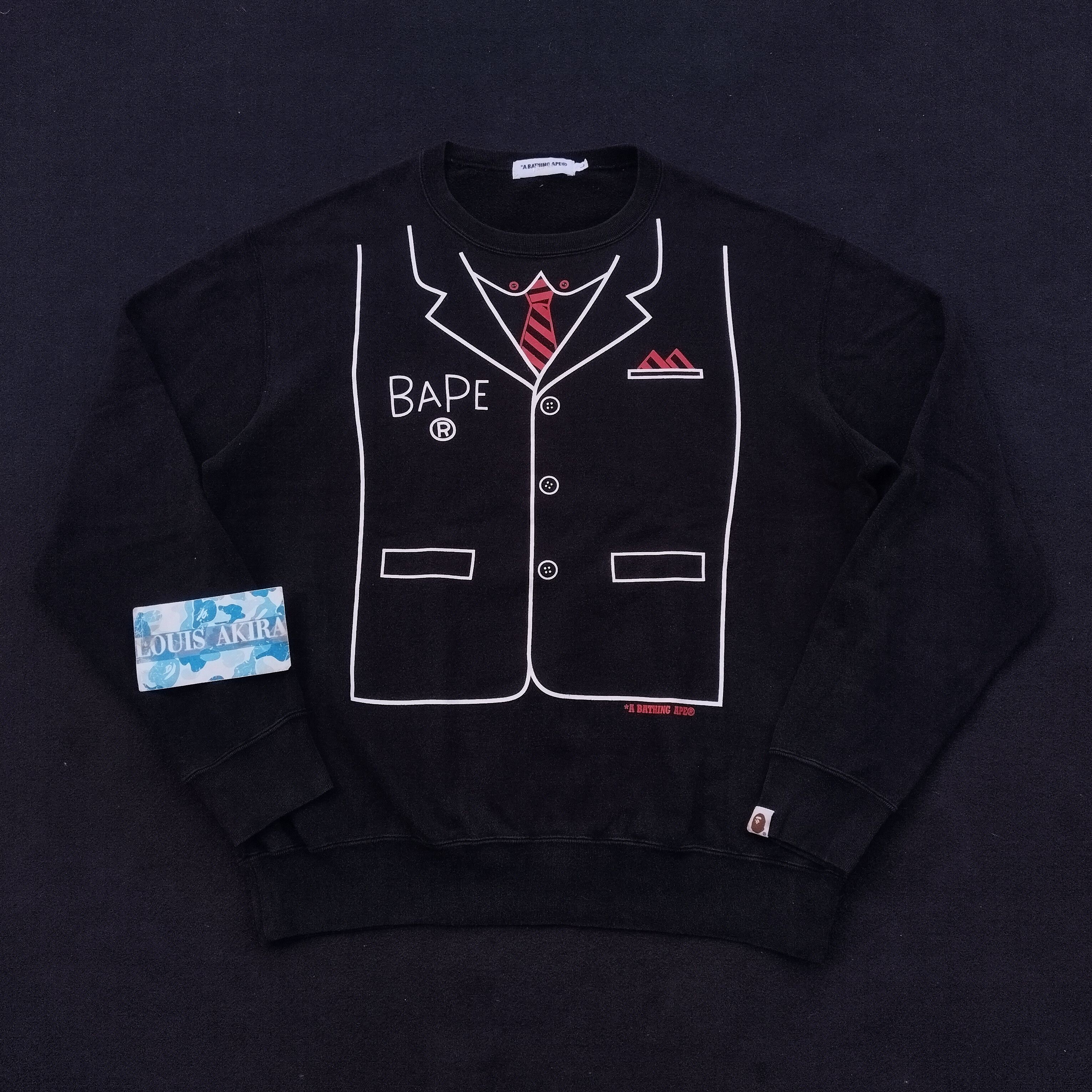 Bape 2008 Bape Tuxedo Trompe L'oeil Sweatshirt Size US L / EU 52-54 / 3 - 1 Thumbnail