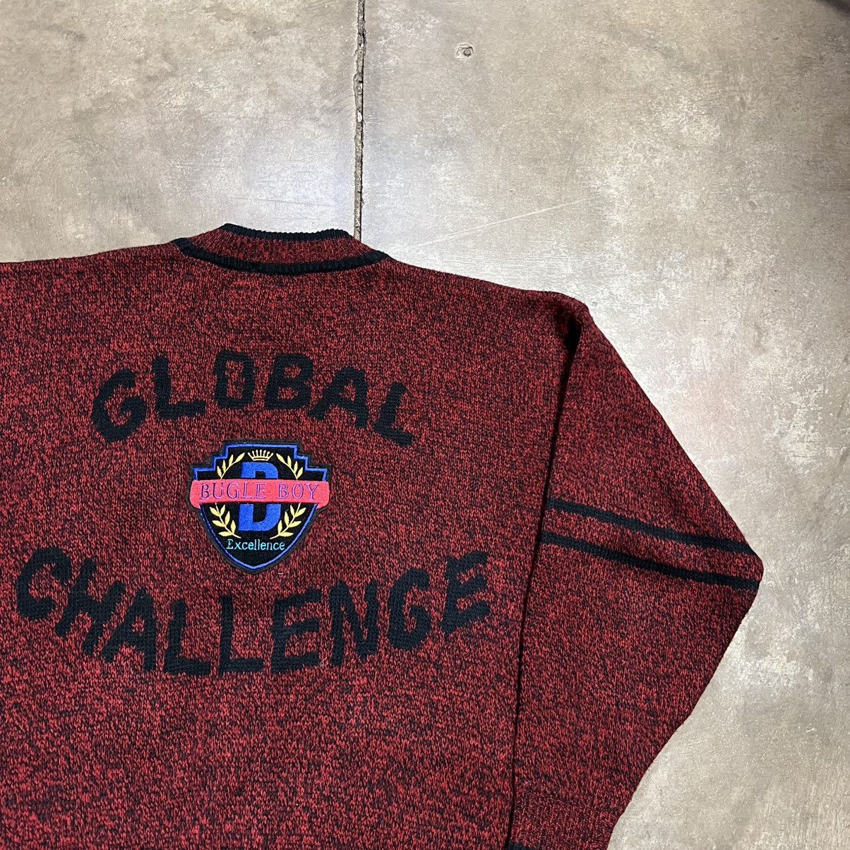Vintage Vintage 90s Bugle Boy Global Challenge Sweater Cardigan Size US L / EU 52-54 / 3 - 3 Thumbnail
