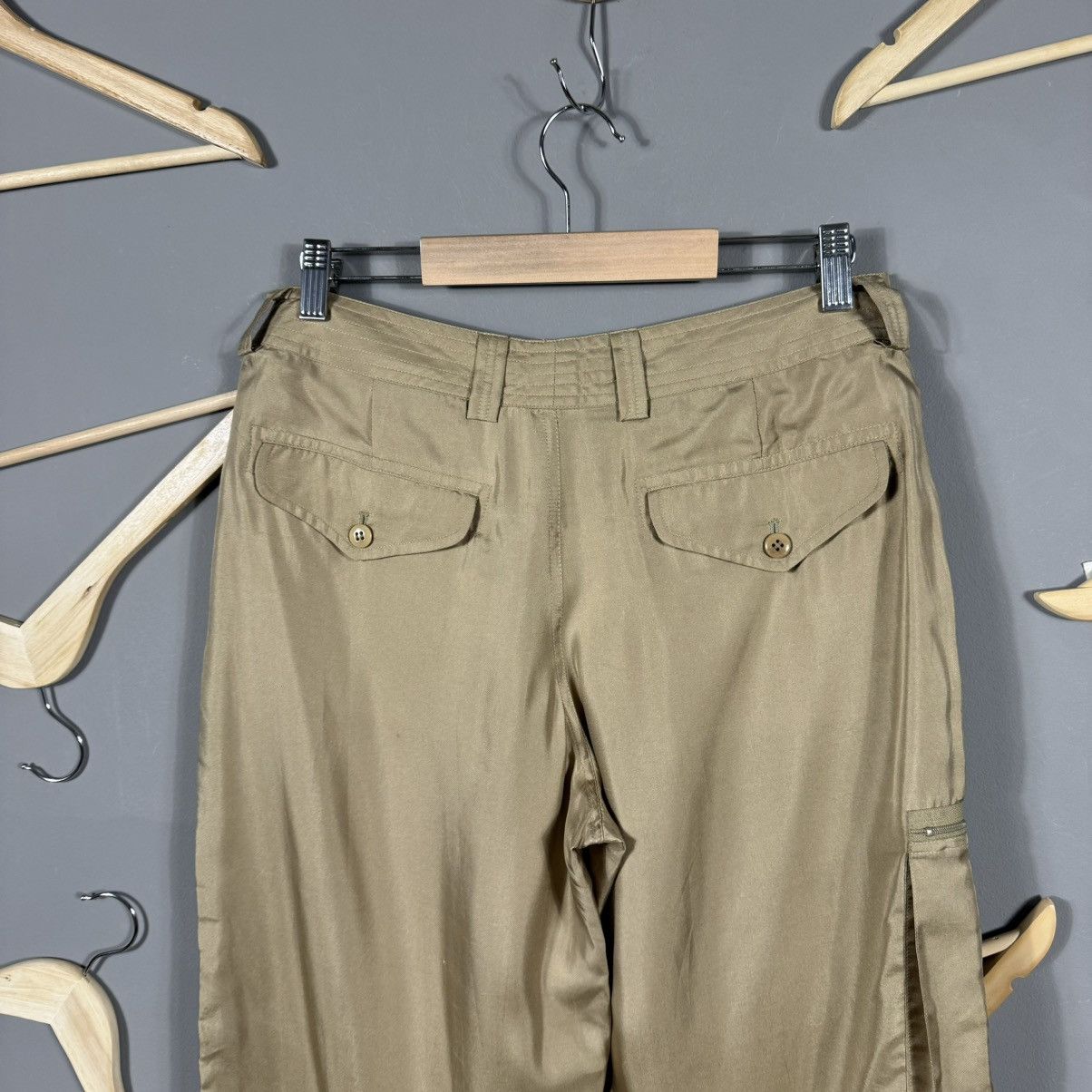 Ralph Lauren Ralph Lauren Purple Label Collection Archive 100% Silk Pants Size 28" / US 6 / IT 42 - 13 Thumbnail