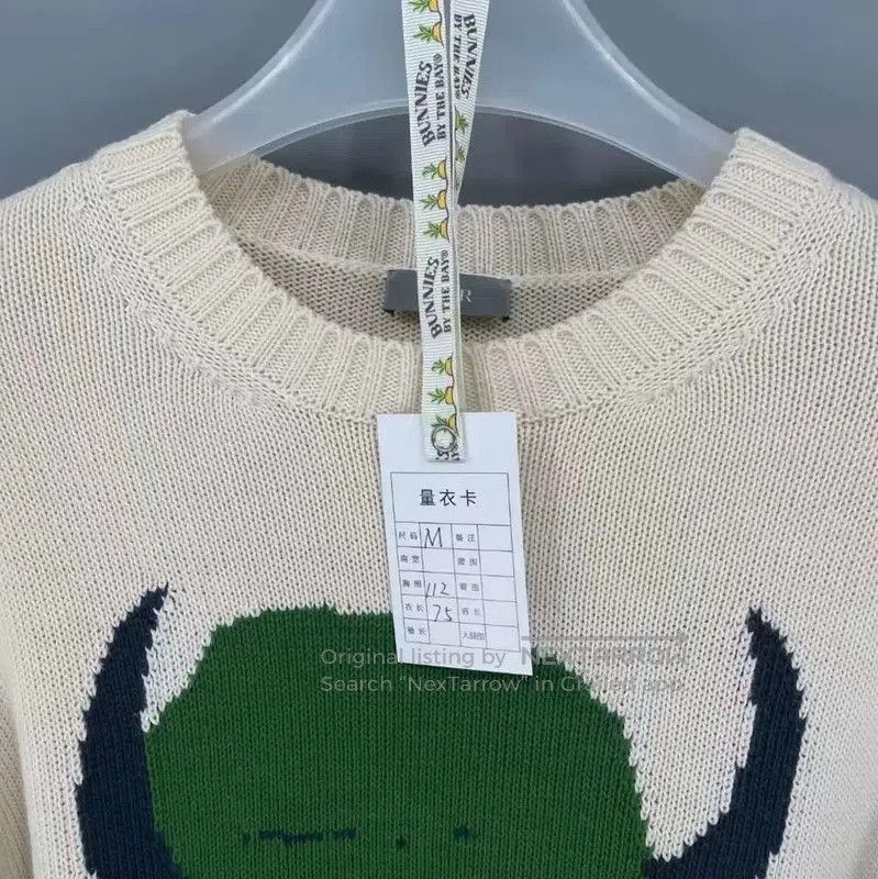 Dior Dior Men's Cream Wool Sweater with Graphic Design . Size US M / EU 48-50 / 2 - 5 Thumbnail