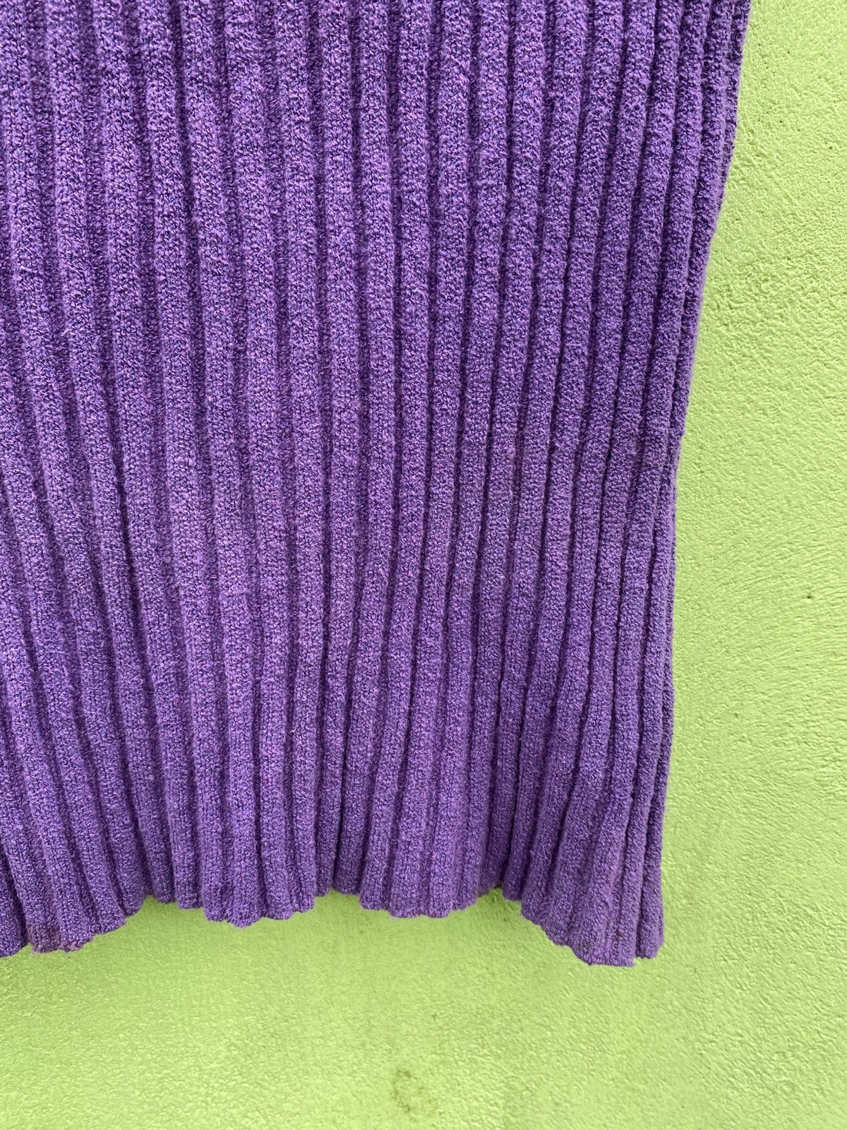 Yohji Yamamoto Yohji Yamamoto D’URBAN A.A.R Vintage Ribbed Purple Knit Tee Size ONE SIZE - 13 Thumbnail