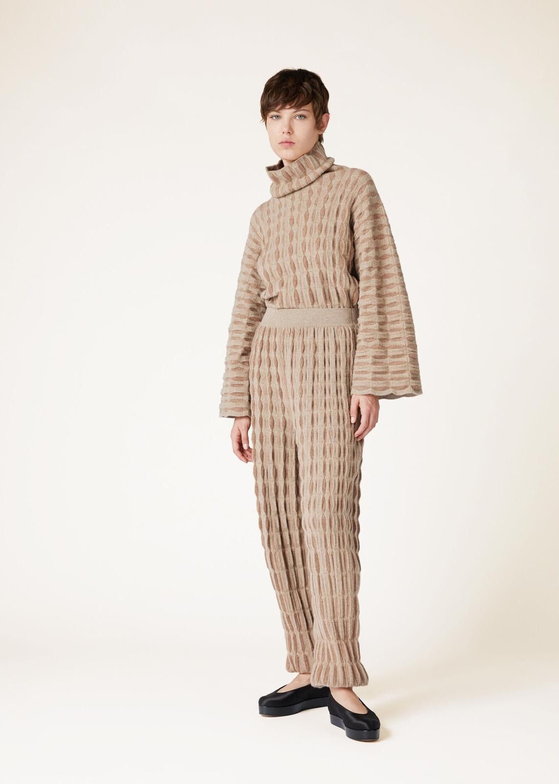Loro Piana o1srvl11e0125 FAO0073 Ryoan-Ji Pant in Brown & Beige Size 27" / US 4 / IT 40 - 6 Thumbnail