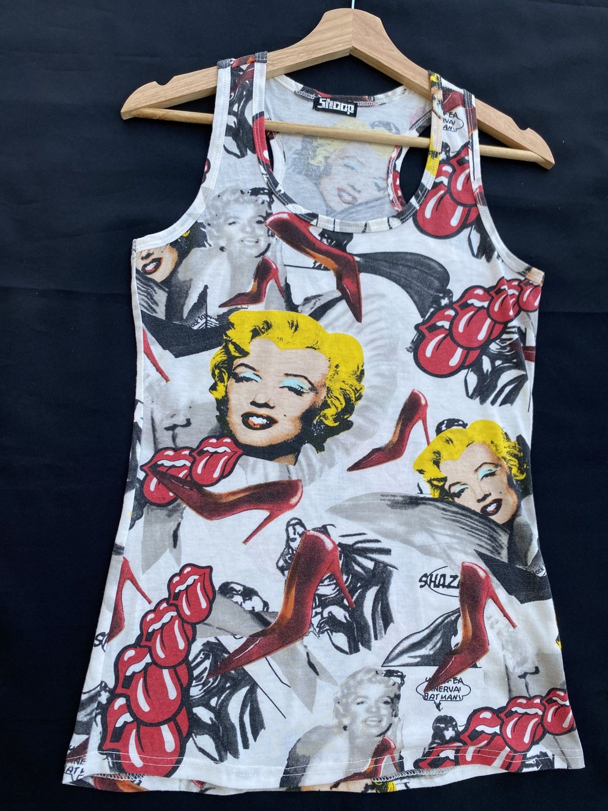 The Rolling Stones Rare Marilyn Monroe x Rolling Stones Singlet/ Top Size S / US 4 / IT 40 - 5 Thumbnail