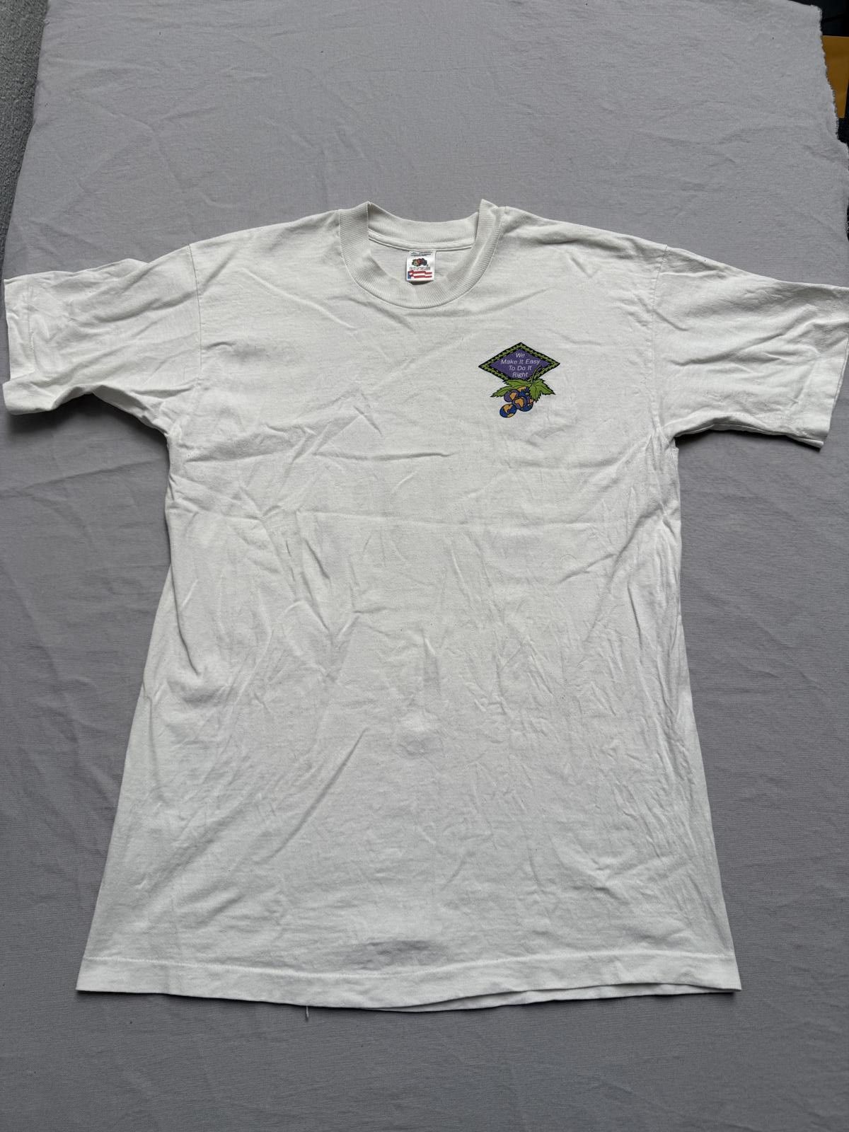 Fruit Of The Loom Vintage Earth Day T-shirt 1996 BFI We Make It Easy Grapes XL Size US XL / EU 56 / 4 - 2 Thumbnail