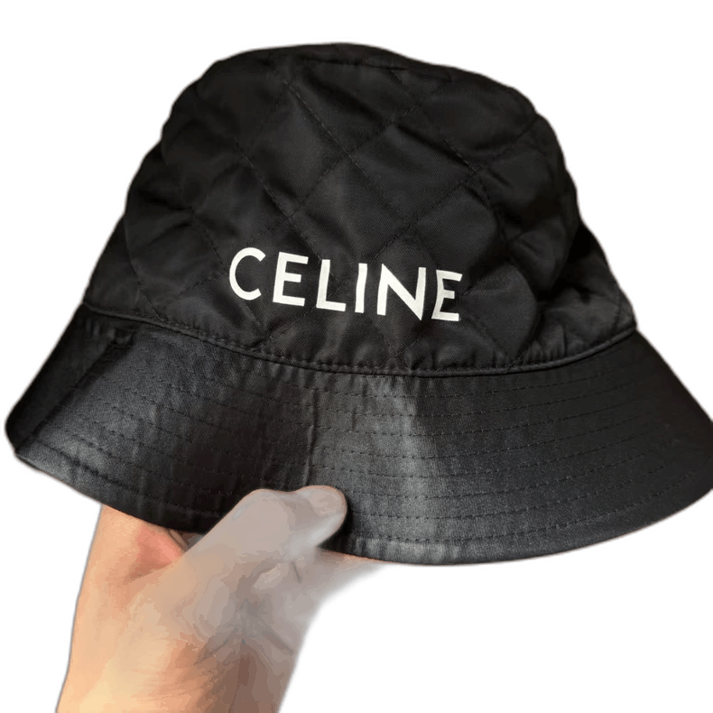 Celine Celine Logo Quilted Nylon Fisherman Hat Size M Size ONE SIZE - 1 Thumbnail