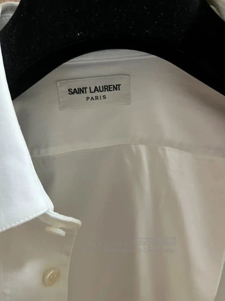 Saint Laurent Paris YSL White Long Sleeve Shirt. Size US XS / EU 42 / 0 - 2 Thumbnail