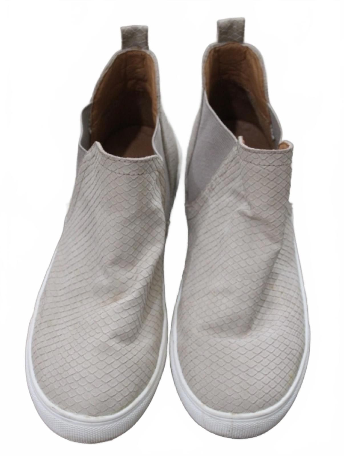 Unknown London Light Tan Slip-On Casual Shoes with Textured Pattern size 7 Size US 7 / IT 37 - 1 Thumbnail
