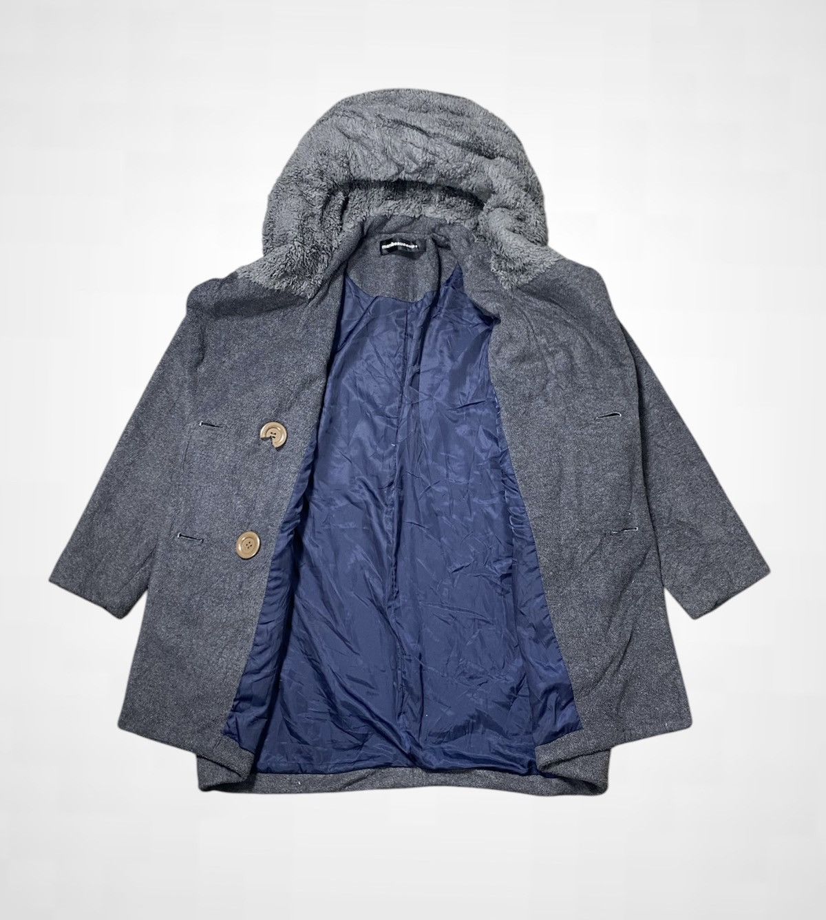 Issey Miyake Mercibeucop Double Breasted Hoodie Jacket Size US XL / EU 56 / 4 - 3 Thumbnail