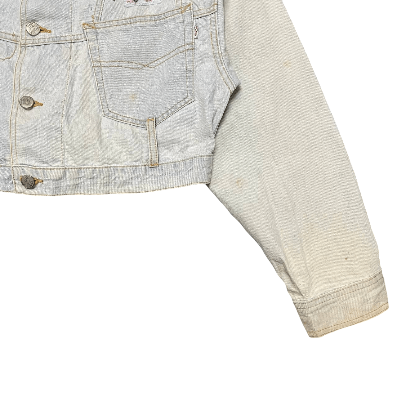 Vintage Something Ones Cropped Denim Jacket