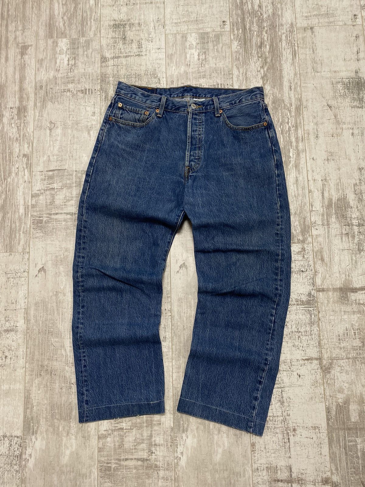 Levi's × Vintage 👀VINTAGE 90S LEVI’S 501 WIDE BLUE DENIM JEANS Size US 34 / EU 50 - 4 Thumbnail