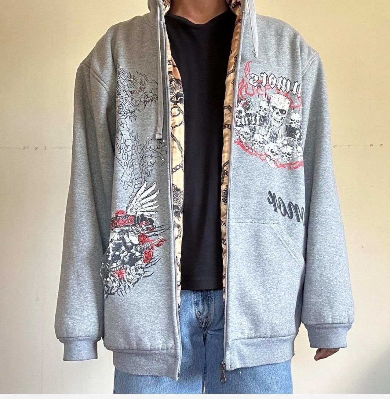 Ed Hardy × Vintage Rare Ed hardy jacket Size US XXL / EU 58 / 5 - 2 Thumbnail