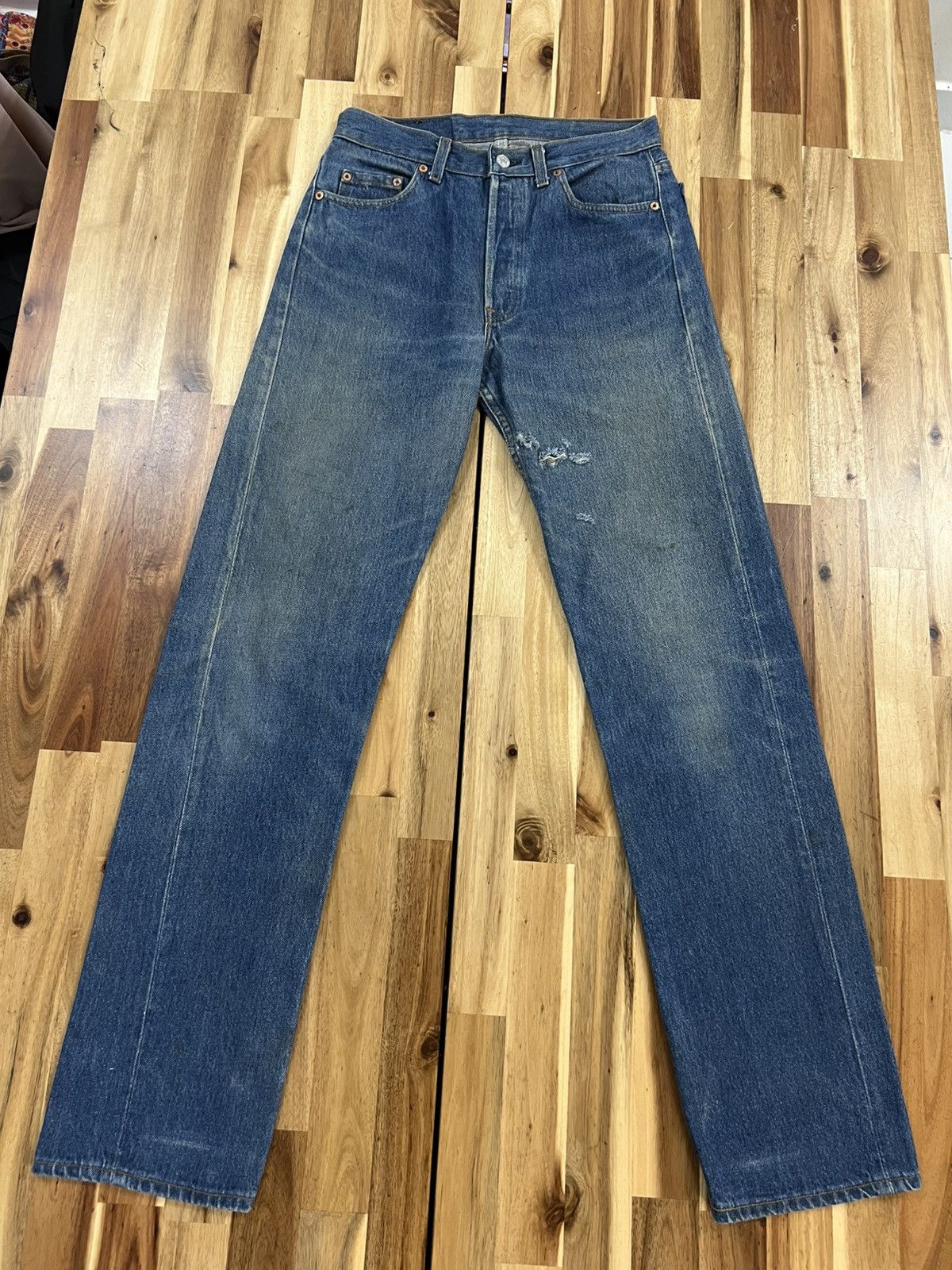 Levi's Vintage 90’s Levis 501XX Small e Non Selvedge Denim Jeans Size US 29 - 3 Thumbnail