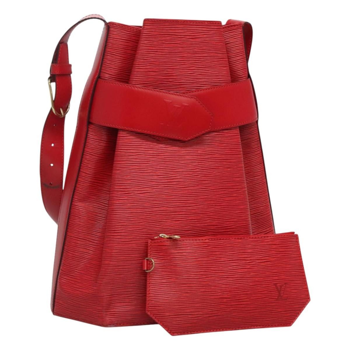 Louis Vuitton Sac D'épaule Red Leather Shoulder Bag (Pre-Owned) Size ONE SIZE - 1 Thumbnail