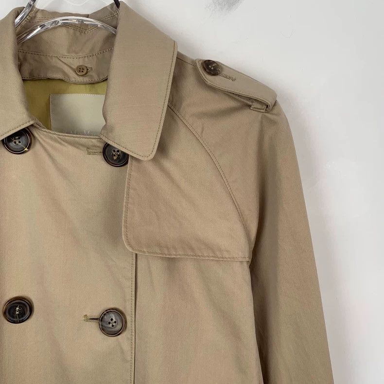 Max Mara Max Mara Brown cotton lapel double-breasted belted trench Size L / US 10 / IT 46 - 3 Thumbnail
