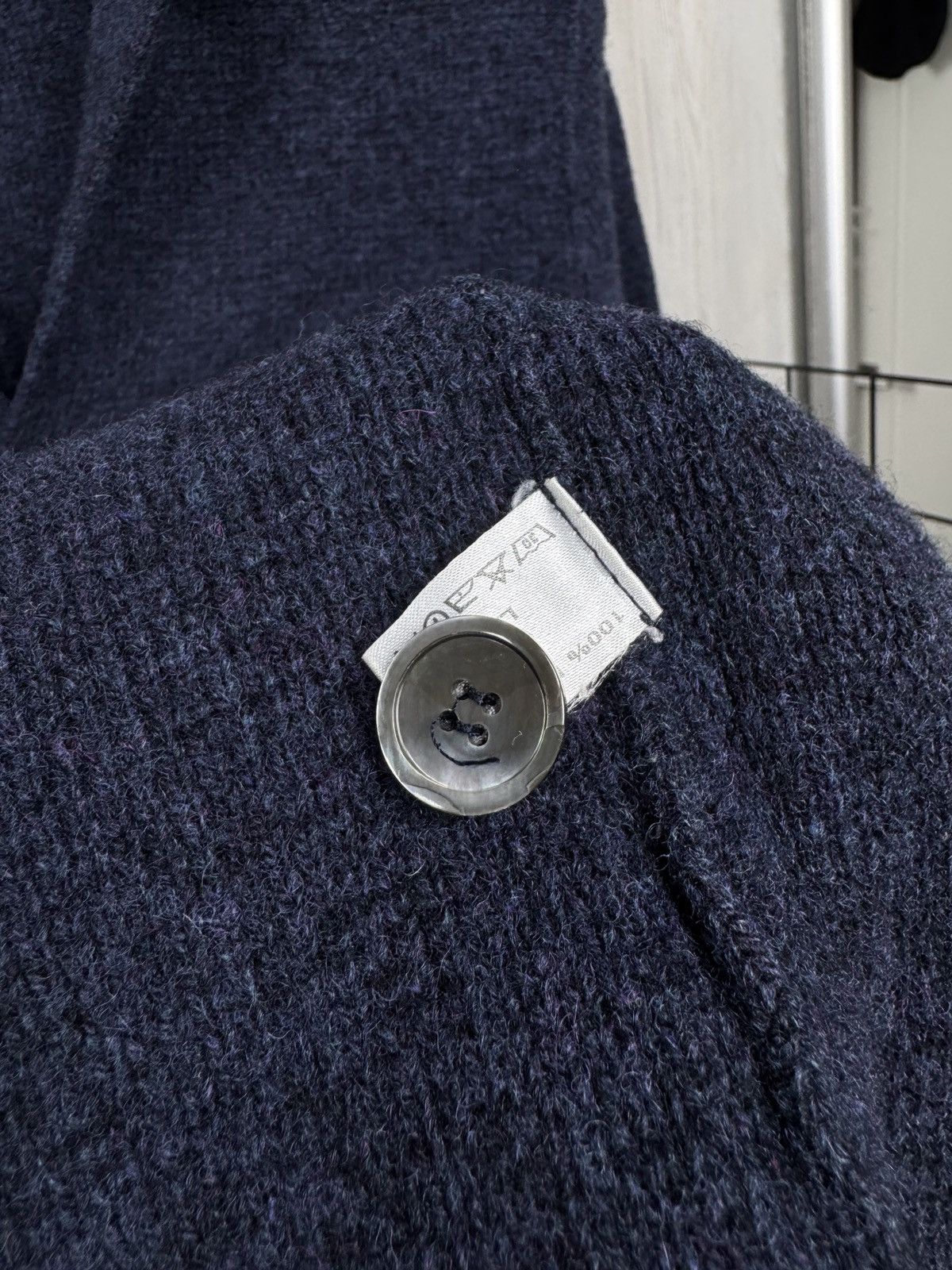 Falcone Falconeri blue knitted 3 button blazer cardigan Size 36R - 13 Thumbnail
