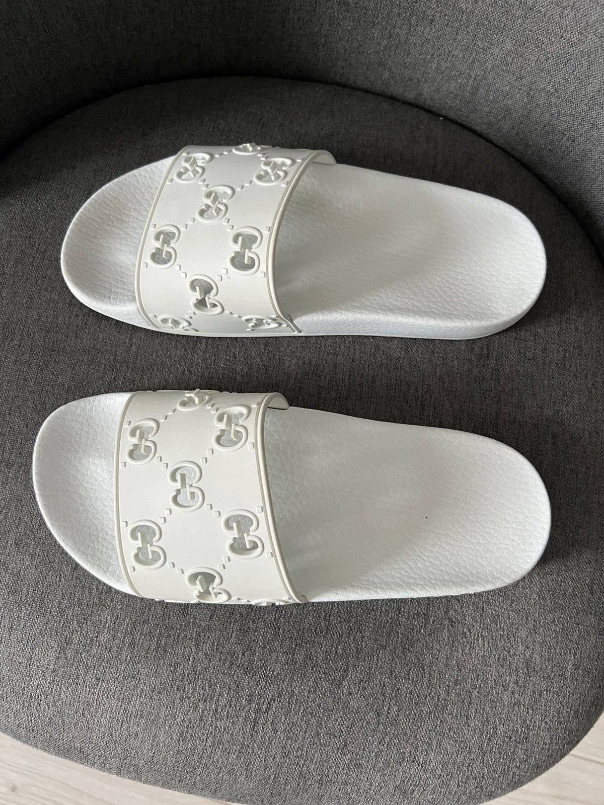 Gucci Gucci White Slides Sandals Size 39 Luxury Designer Size US 6.5 / EU 39-40 - 4 Thumbnail