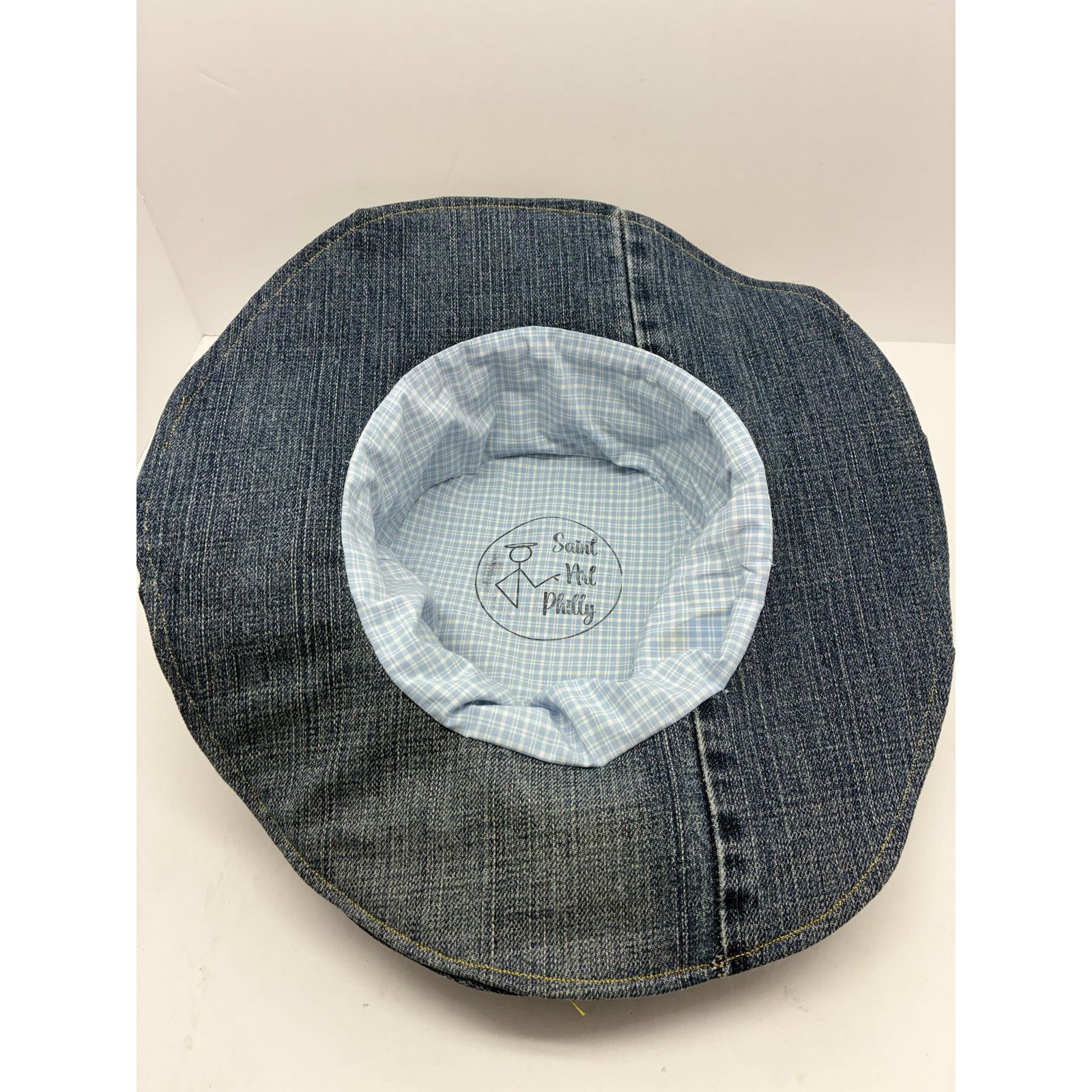 Other Reworked Denim “Saint” Hat – Y2K Minimal Streetwear Size ONE SIZE - 9 Thumbnail