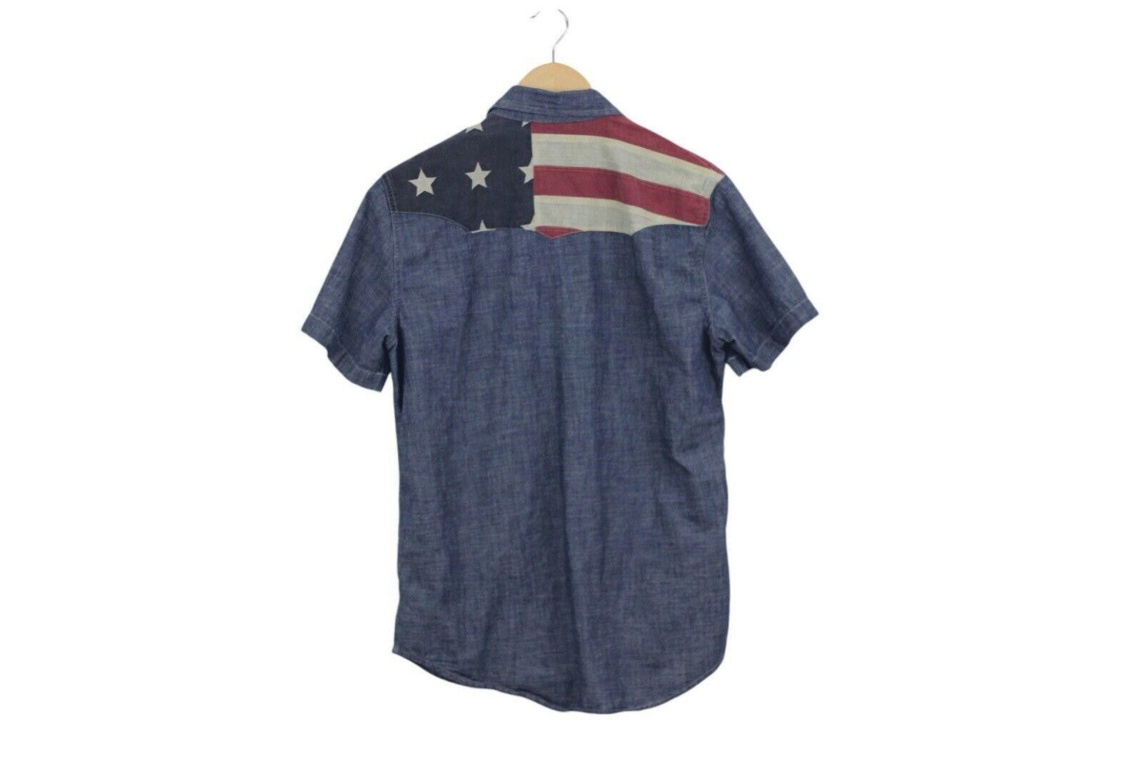 Denim & Supply Ralph Lauren Denim & Supply Ralph Lauren Pearl Snap USA Flag Shirt Sz S Size US S / EU 44-46 / 1 - 2 Thumbnail