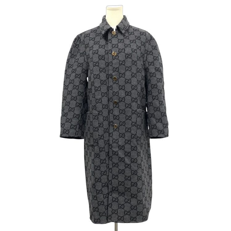 Gucci Gucci GG Monogram Wool Coat Size IT 42 Size M / US 6-8 / IT 42-44 - 1 Thumbnail