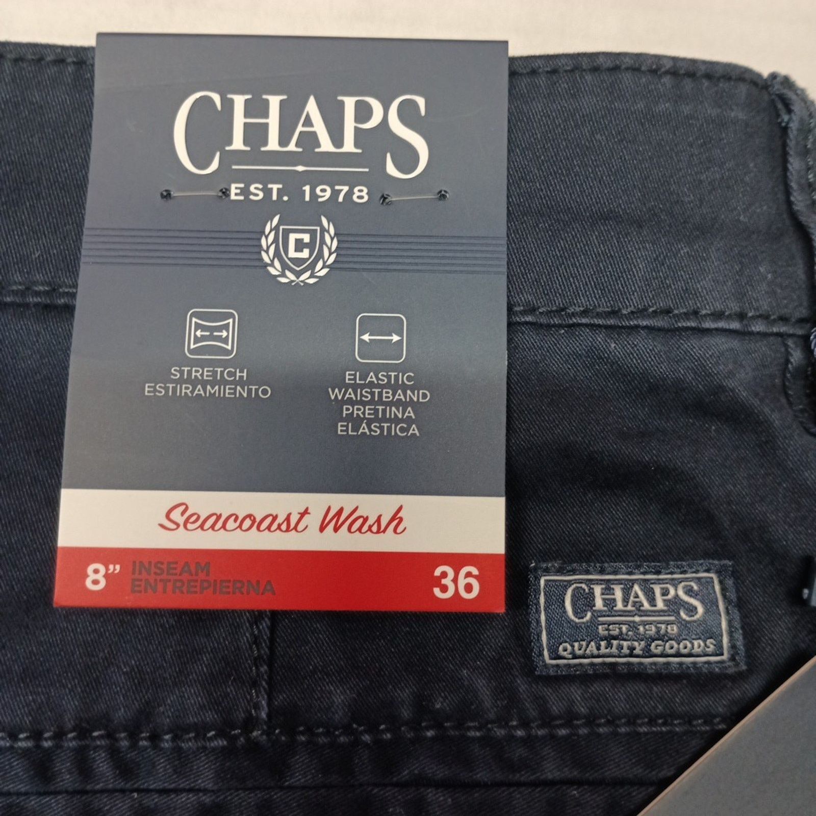 Chaps Chaps Twill Shorts Mens 36 Blue Seacoast Wash Stretch 8" Ins Size US 36 / EU 52 - 4 Thumbnail