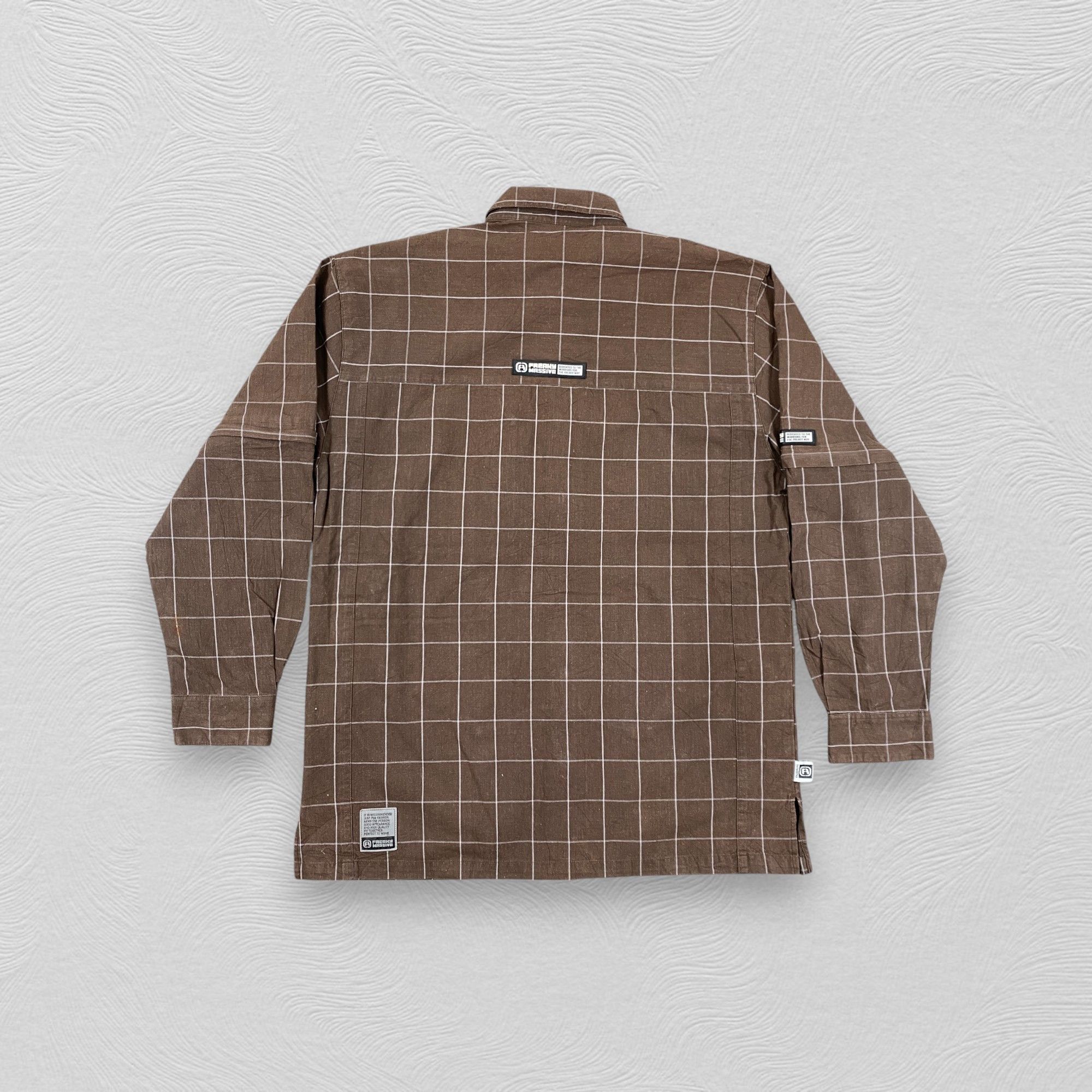 Japanese Brand Vintage Japanese Brand Freaky Massive Flannel Jacket-J286 Size US L / EU 52-54 / 3 - 2 Thumbnail