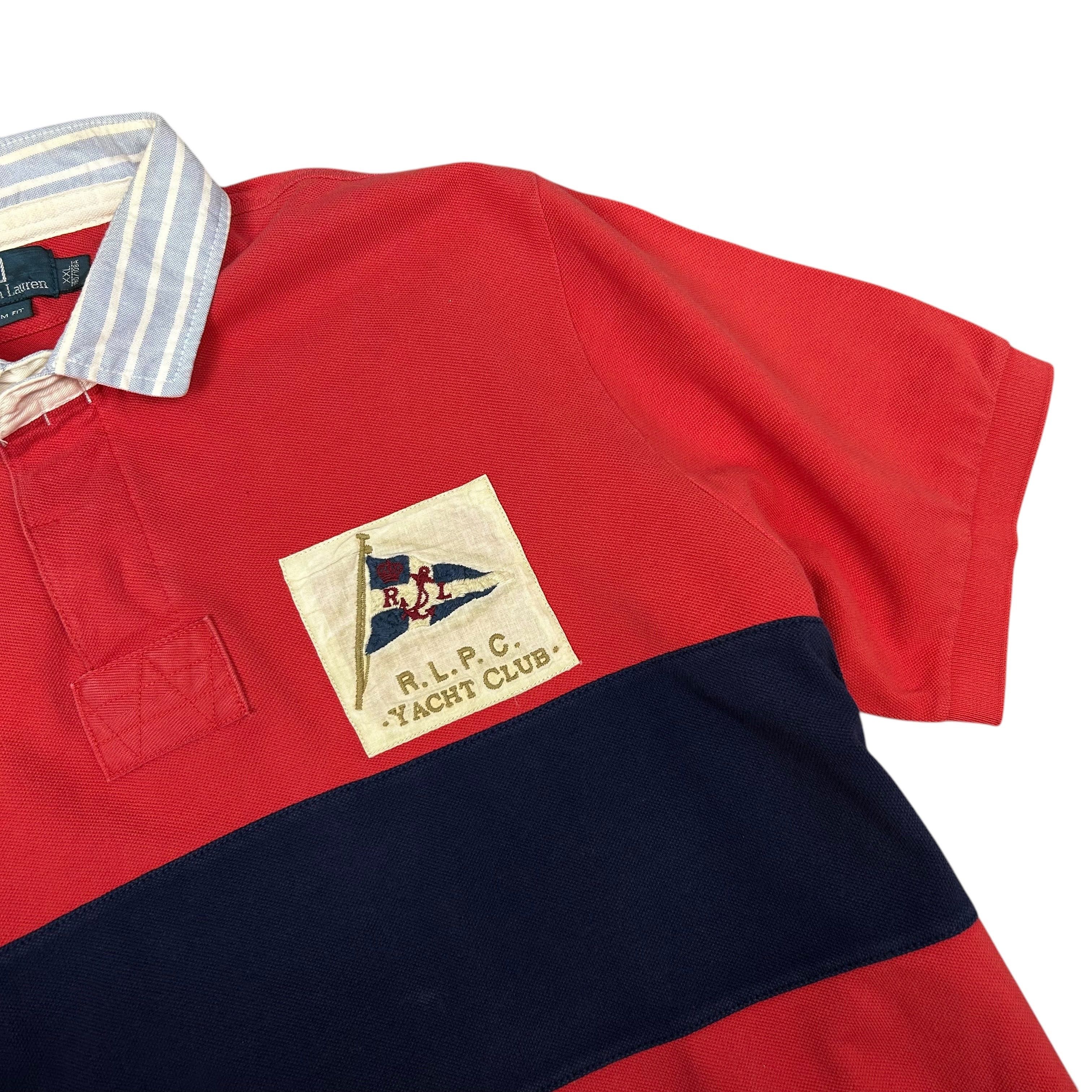 Polo Ralph Lauren Ralph Lauren RLPC Yacht Club Red Short Sleeve Rugby Polo XXL Size US XXL / EU 58 / 5 - 4 Thumbnail