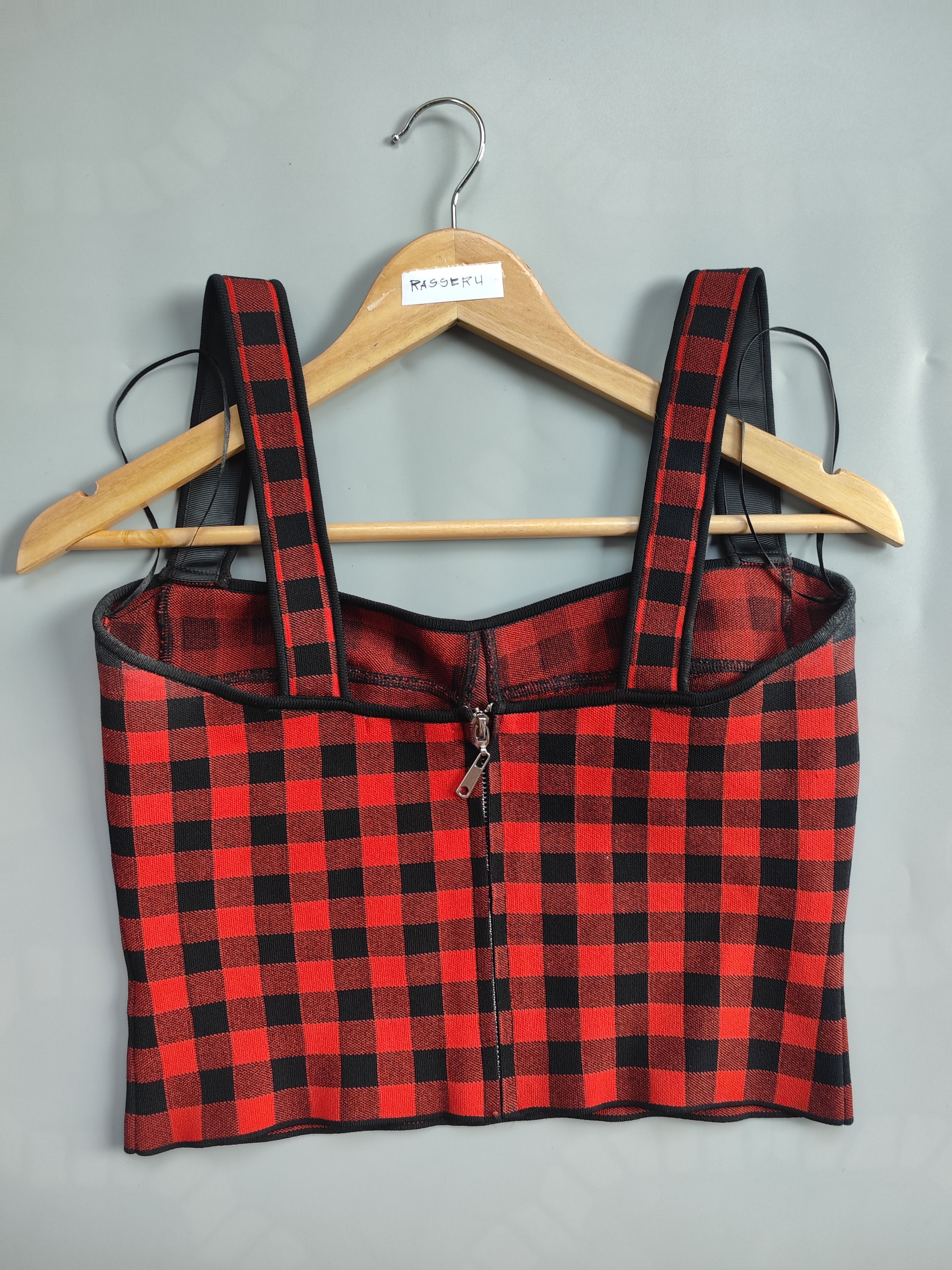 Ronny Kobo Jadie Top in Red and Black Size M / US 6-8 / IT 42-44 - 2 Thumbnail