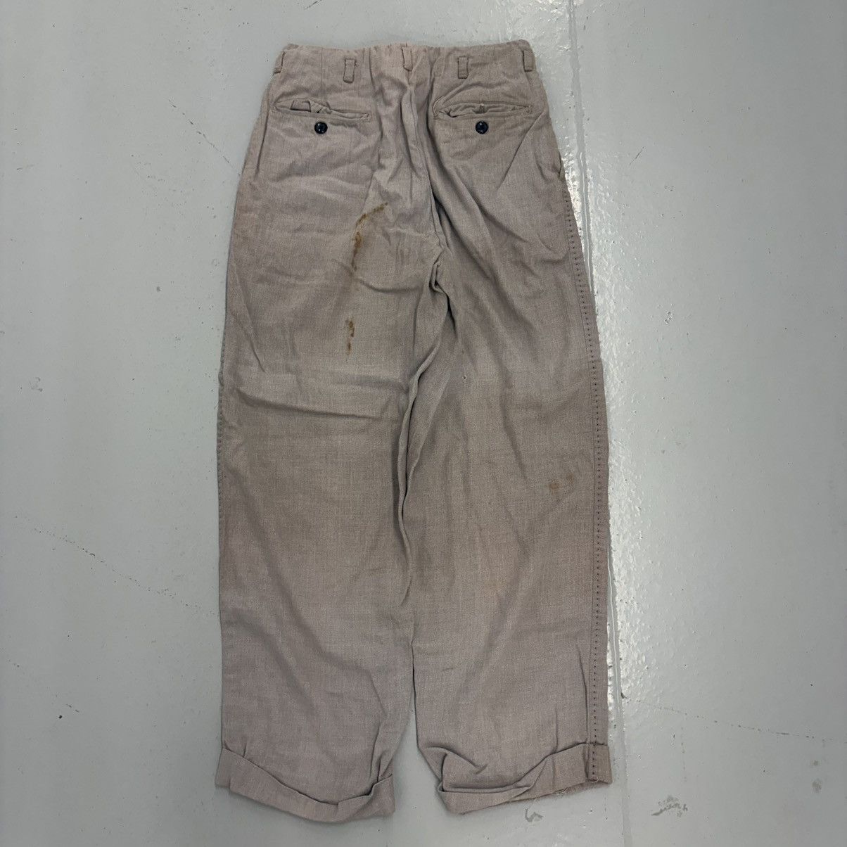 Other Vintage 50s Shelby Pink Rayon Drop Loop Trousers 25x25 Size 25" / US 0 / IT 36 - 4 Thumbnail